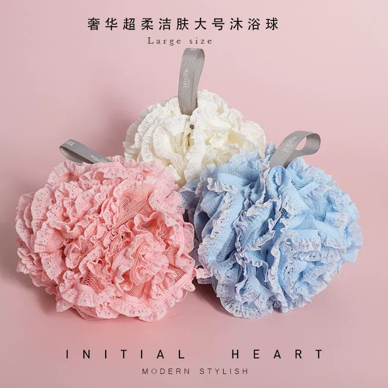Шарик для ванны, цветок для ванны, милый шарик для ванны для девочек, супер мягкий, большой, детская пузырьковая бомба, которую нелегко рассеять, цветок для ванны