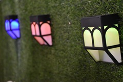 New Solar Wall Lamp Outdoor Waterproof Fence Courtyard Lamp Garden Lighting Landscape Fence Solar Wall Lamp