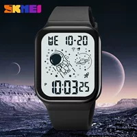 Space цифровые часы, водостойкие электронные спортивные часы для путешествий