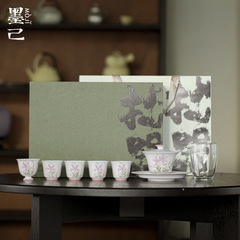 墨己セットの工夫茶器セットの執器がほころびています。