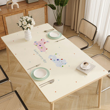 PVC皮革餐桌桌垫防水防油防烫免洗长方形轻奢高级感餐桌垫桌面垫