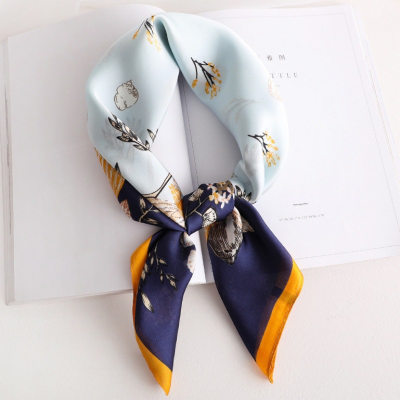 Female Hood Fashionable Silky Satin Wrapped Breathable