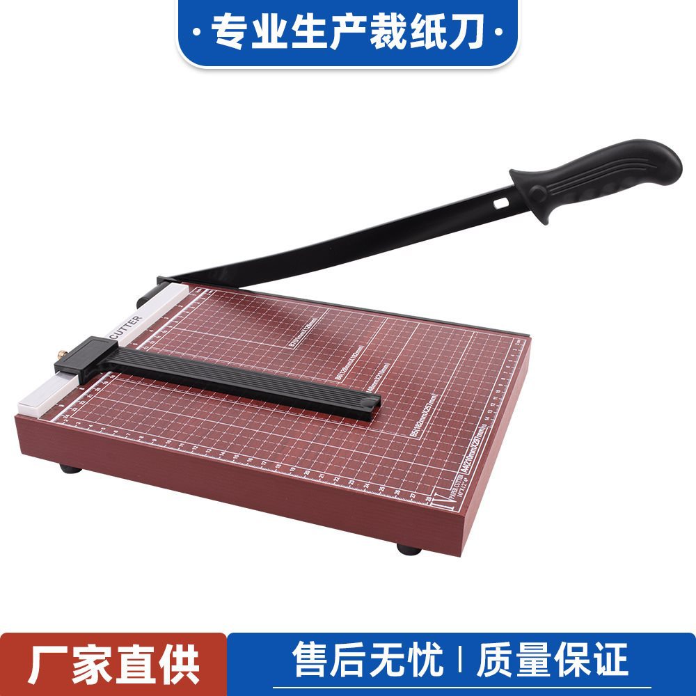 Processing wooden base paper cutter small manual paper cutting…