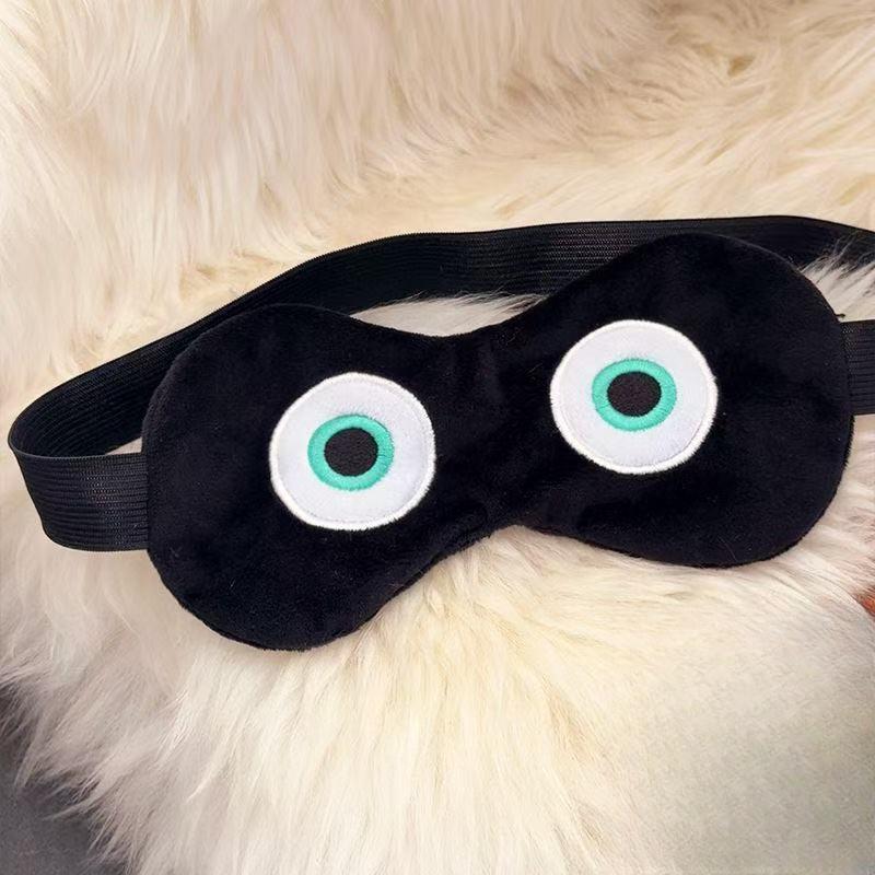 Little Black Egg Eye Mask, Little Egg Seller Plush Sleep Shade, Black Egg Doll, Student Nap Eye Mask, Game Peripheral