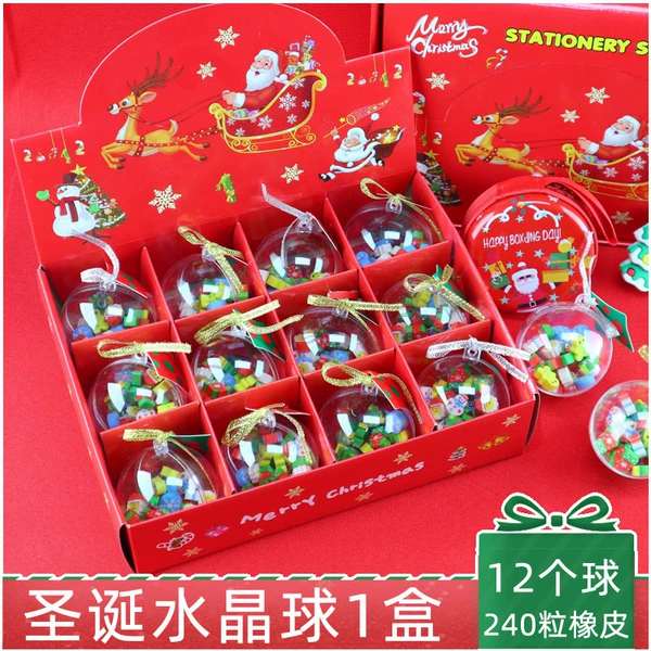 Christmas ball of rubber 1 box 12 goals