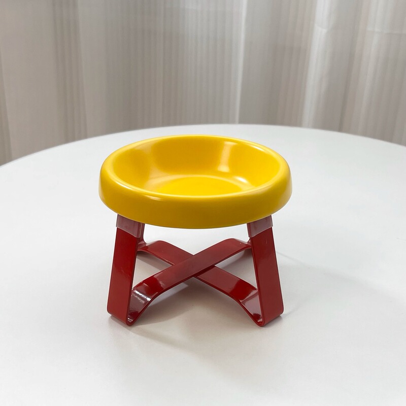 猫の空飛ぶ円盤ホームオフィスネックプロテクター缶詰鉄ラック高価値ペットステンレス鋼猫ボウルホルダーフードボウル|undefined