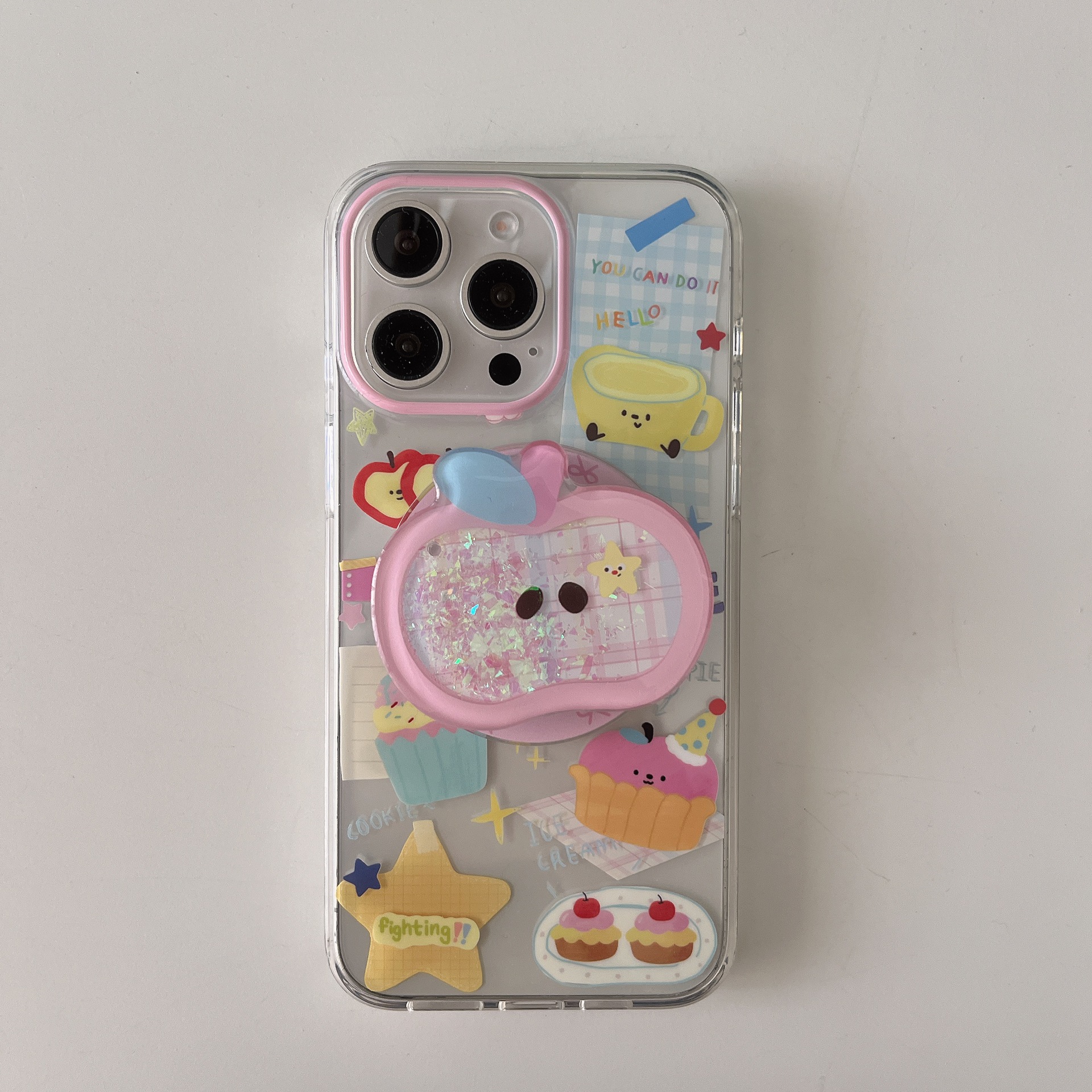 Pequeño pastel simple estrella apple 16ProMax niña corazón 15Pro dibujos animados 14/13 atracción magnética 15PM