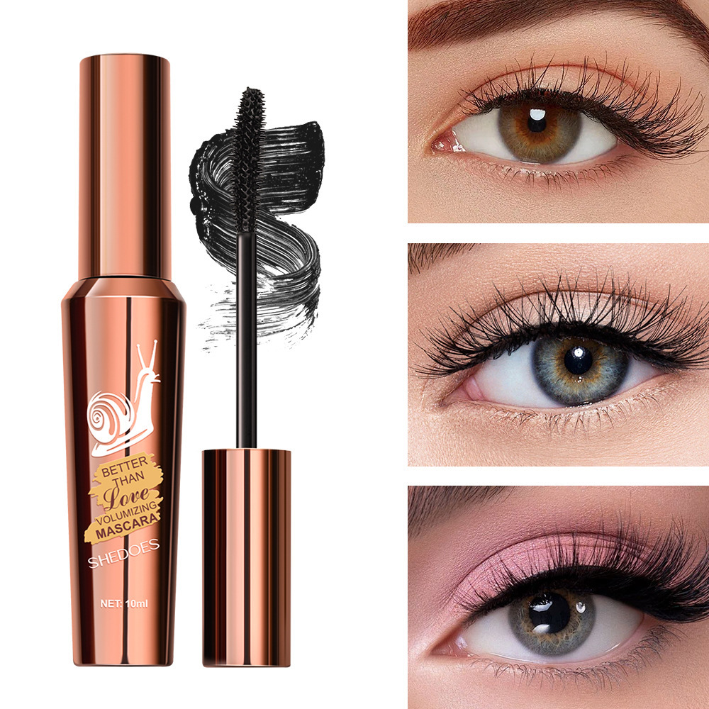 SHEDOES Hover Snail Cross-Border Mascara Dense Curly Long Lasting Styling Alarge and Engrossed Eyelashes Waterproof