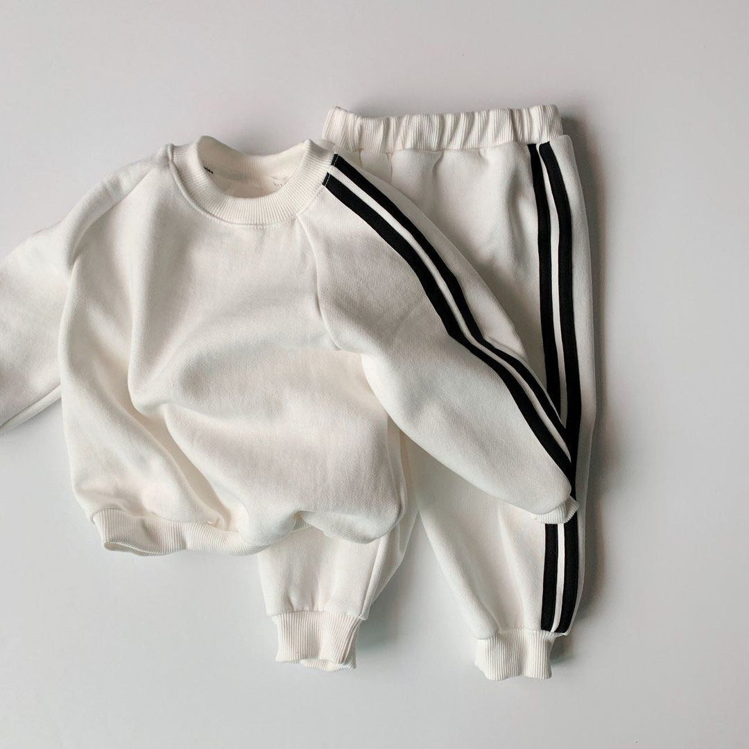 Casual Streetwear Stripe Cotton Boys Clothing Sets display picture 4