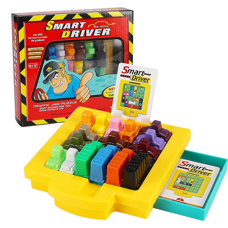 Coche DE LOS NIÑOS Huarong Road Kindergarten inteligencia pensamiento lógico entrenamiento salir del garaje juego plástico Juguetes