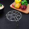 Stainless steel steamed egg rack cooking supplies tall water steamer boiled eggs steamer steamer multi -kitchen steamer