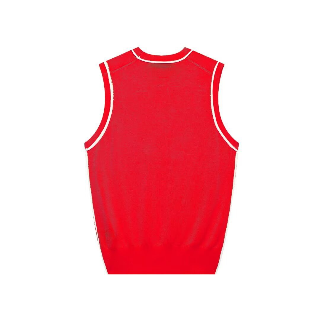 Vêtements pour cheveux extérieurs 2024 été nouvel article haut à aiguille plate à bordure de couleur contrastante pour femmes_voghion.com