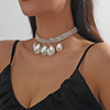 Accessory, glossy crystal, necklace, chain for key bag , wholesale, European style