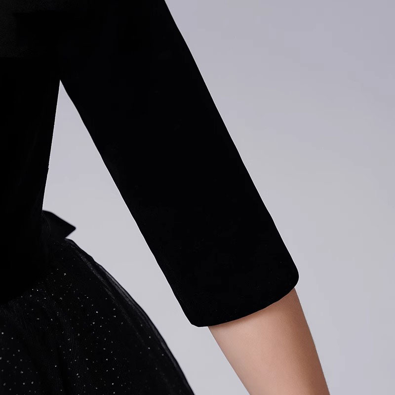 Children's Hepburn Style Princess Dress For Performance Events_voghion.com