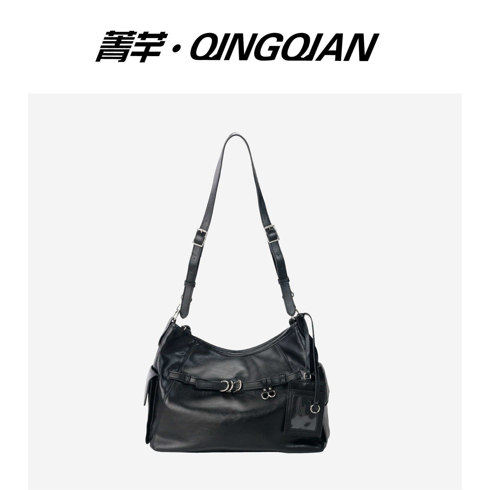 Korean-Style Black Concert Fan Bag, Large Capacity Commuter Daily Bag, Jk Uniform Bag, Crossbody Tote Bag