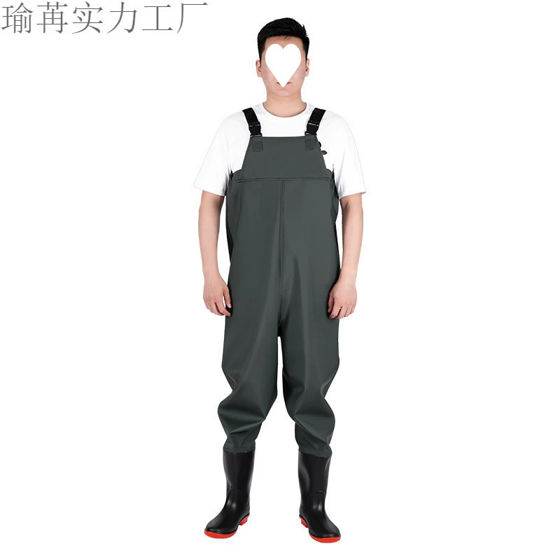 Водонепроницаемые брюки, резервуар, полуводонепроницаемые резиновые сапоги с дождевыми штанами, цельная мужская обувь для рыбалки, кожаная вилка, водонепроницаемая одежда, производитель