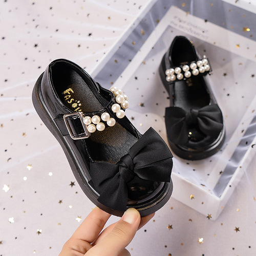 Children's princess shoes 2024 summer new baby girl shoes small leather shoes performance shoes summer single shoes