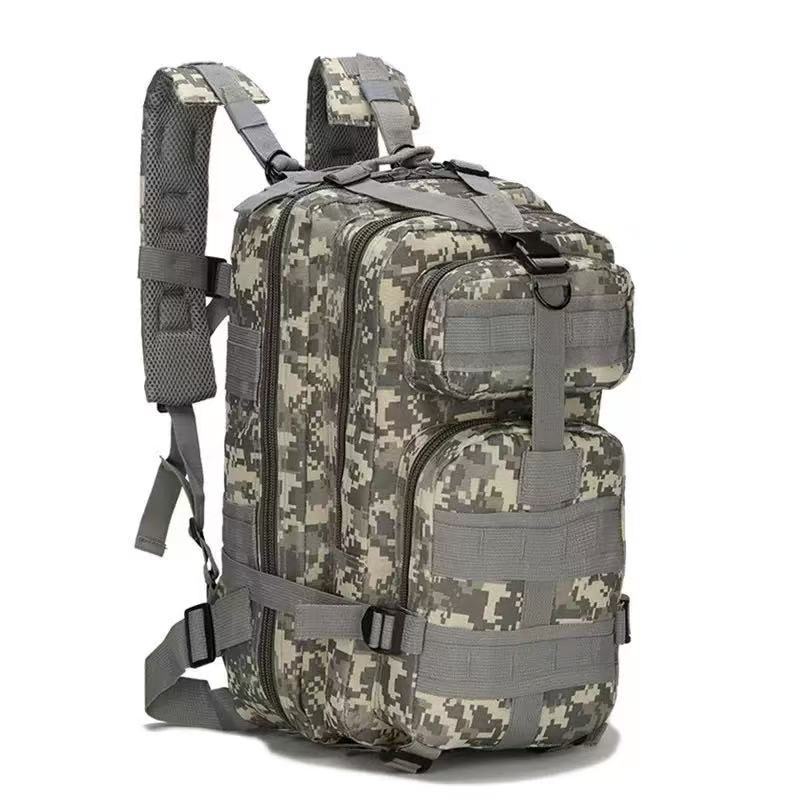 Mochila táctica militar para fanáticos del ejército, mochila funcional de camuflaje 3p, impermeable, para montañismo y senderismo al aire libre, con correas con cojín de aire