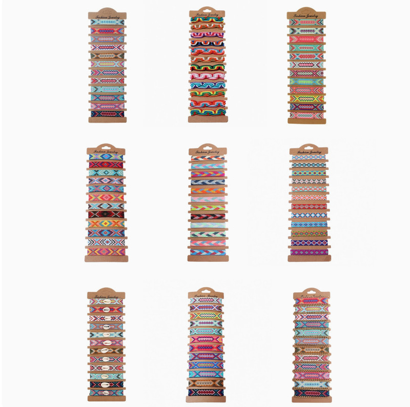 Hand-Woven Aztec Friendship Bracelet, Bohemian Style, European and American Beach Accessories, Cross-Border Bracelet Hand-Woven Aztec Friendship Bracelet, Bohemian Style, European and American Beach Accessories, Cross-Border Bracelet