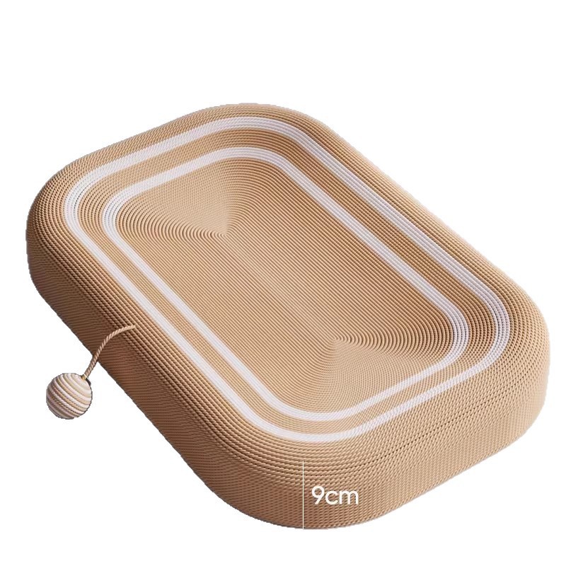 Placa de agarre para gatos de sisal, resistente al desgaste, sin caspa, placa de garra para gatos, nido para gatos, juguete para gatos integrado, resistente a la captura, lavabo para gatos súper grande