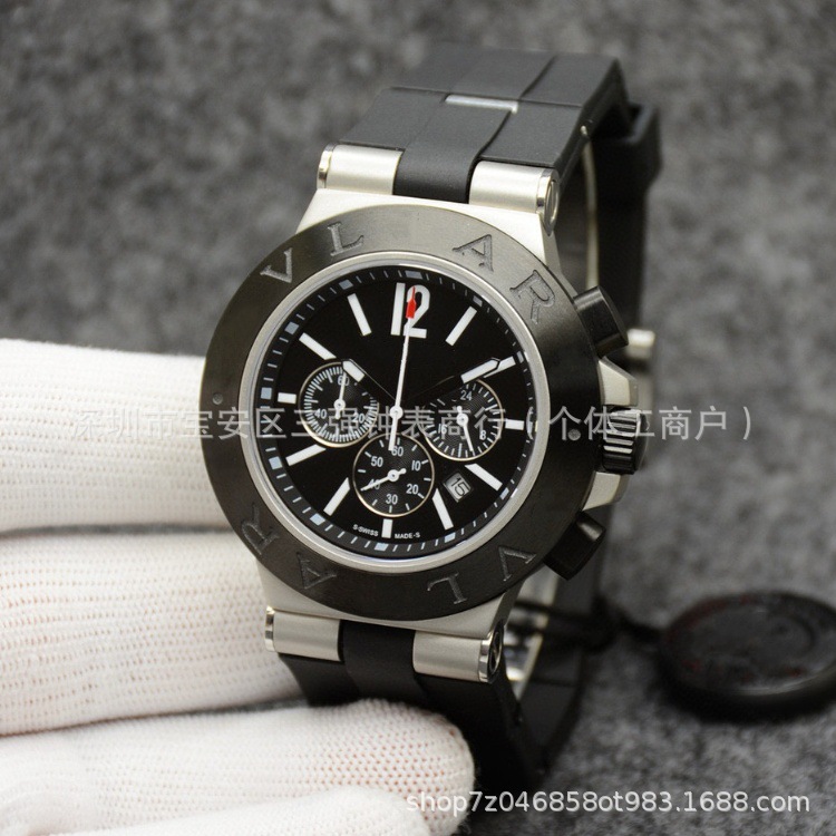 Ventas transfronterizas calientes de seis agujas de cuarzo VK cronógrafo multifuncional de reloj de pulsera de hombre con luz nocturna fábrica directa