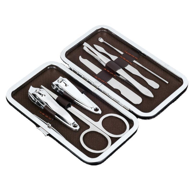 Cortaúñas Juego de 7 piezas para uñas de mujer Herramientas de belleza Cuchillo de pedicura Cuchillo de oreja Cuchillo de siete piezas Cortaúñas al por mayor