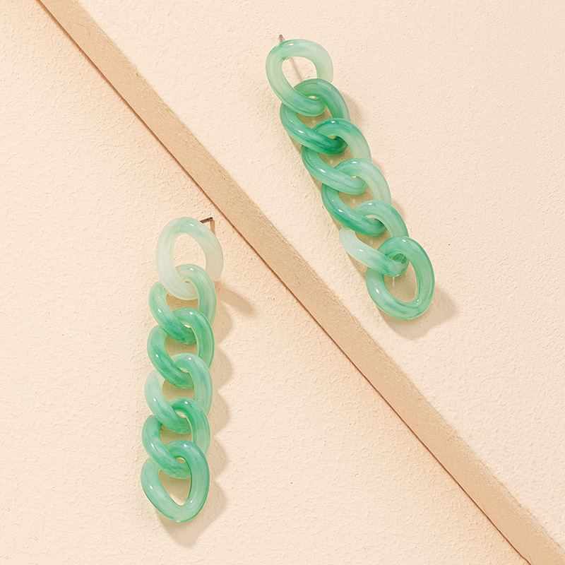 Korea Simple Fashion Acrylic Chain Earrings display picture 2