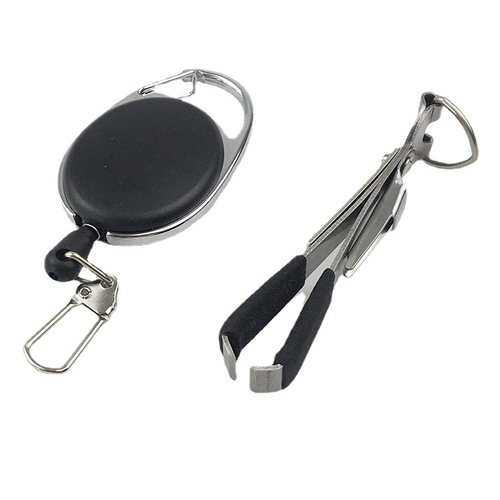 Sub-line clip multi-function guide pin line cutter fish line clip four-in-one sub-line cutter knotting and tying line unwinding hook grinder wholesale