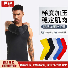 蜂窝护肘关节套男士运动健身护臂羽毛球篮球专用防撞护手臂护具