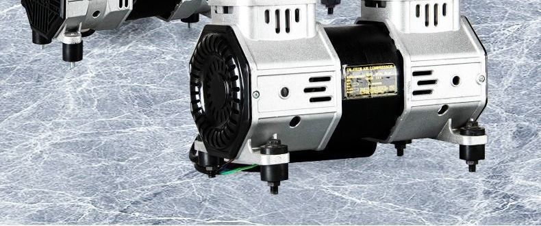 Oil-free silent original air compressor head motor vacuum pump 220V air pump head air compressor