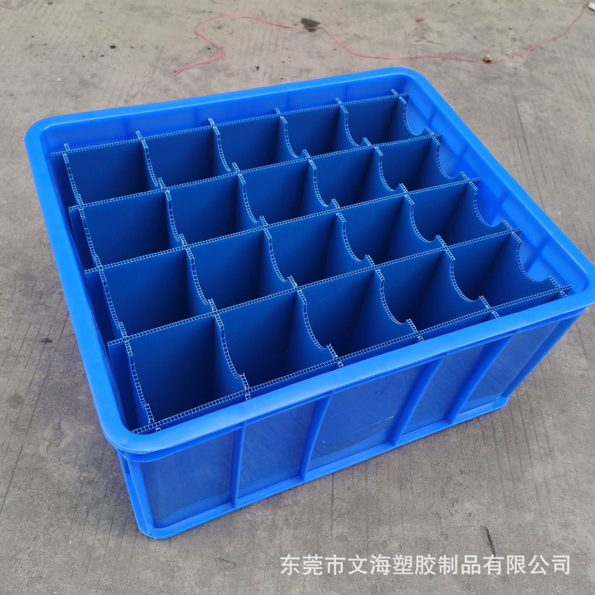 生产塑料周转箱 PCB板用防静电刀卡 塑胶箱内置中空板格挡胶箱