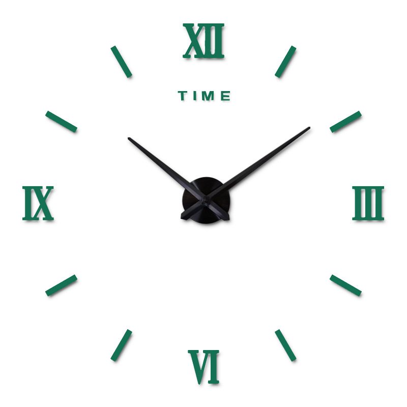 Reloj de pared de espejo de acrílico 3D DIY, reloj europeo creativo de moda, reloj de pared para decoración del hogar, venta directa de fábrica