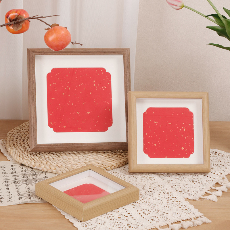 Chinese Xiangyun Cardboard Pearl Photo Frame Square 45689 Inch DIY Calligraphy Brush Character Decorative Picture Frame Empty Frame Table Chinese Xiangyun Cardboard Pearl Photo Frame Square 45689 Inch DIY Calligraphy Brush Character Decorative Picture Frame Empty Frame Table
