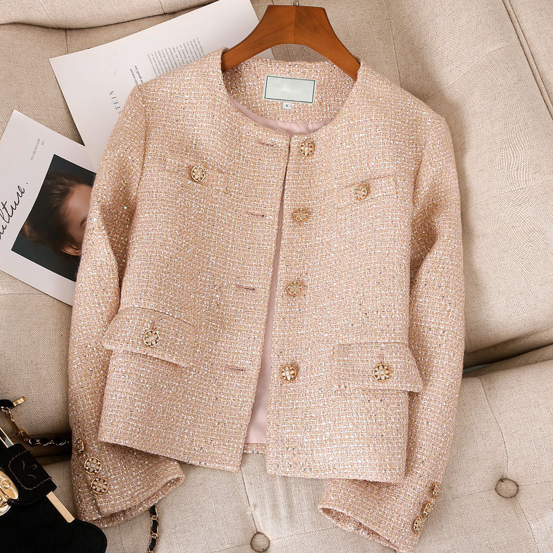 Chanel Style Coat Women's Spring and Autumn 2025 New High-end Elegant Socialite Short Slim-fit Casual Tweed Top