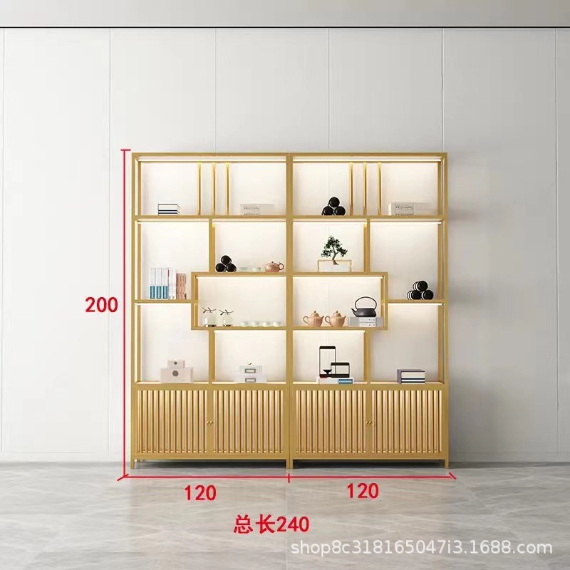 [골드] 조명 포함 2개 조합 240*30*200cm