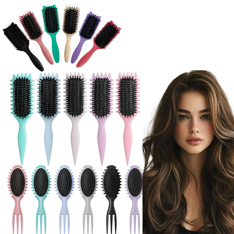 バウンス防毛ヘアブラシセット静電防止順髪マッサージ乾湿両用Bounce CurlDefin|undefined