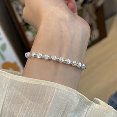 拉丝猫眼珠手链女时尚简约小众设计感手串韩系冷淡高级感气质手饰