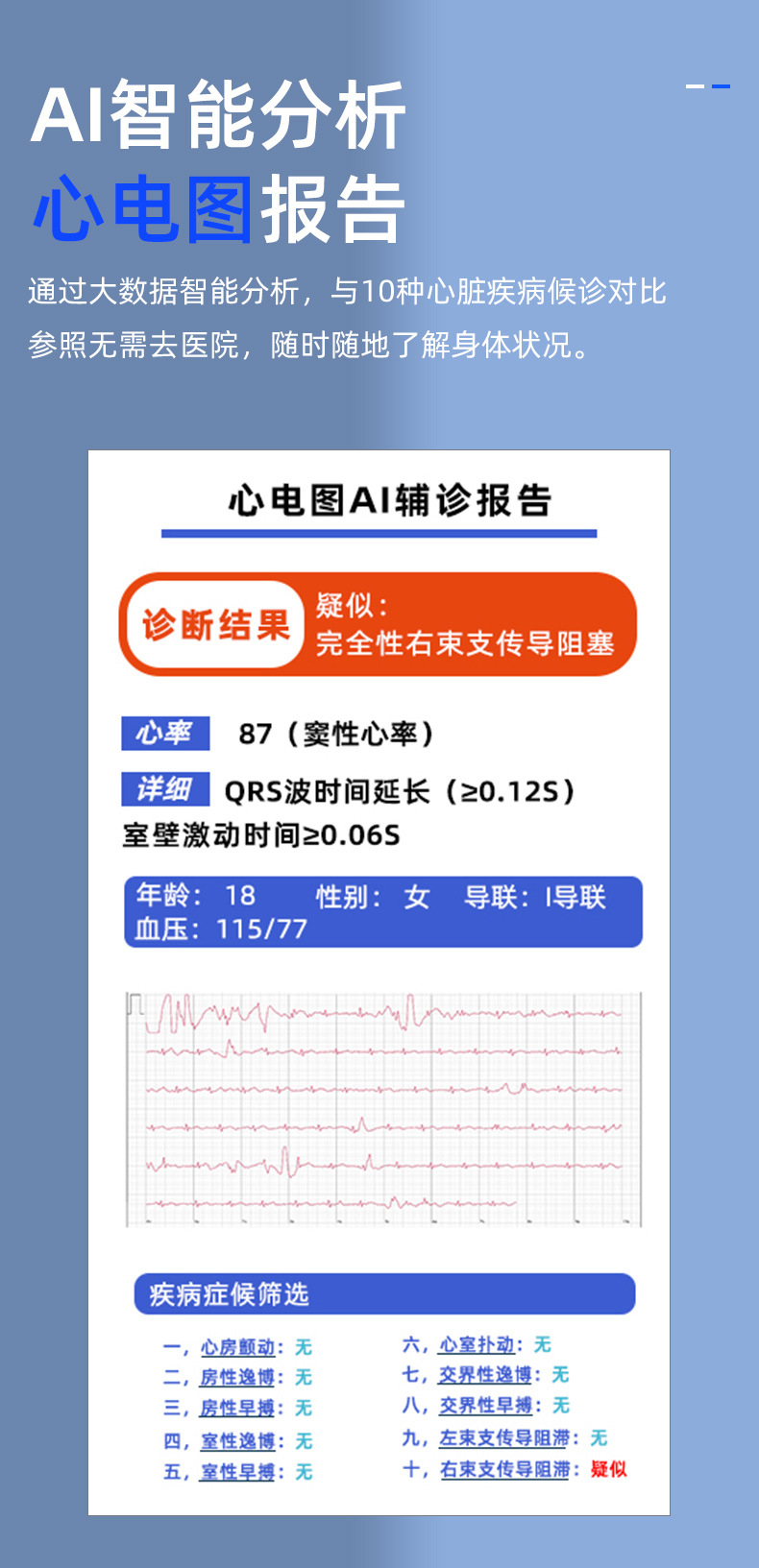 KS03 smartwatch: Blood lipid, heart rate, blood sugar, uric acid, blood oxygen, electrocardiogram, sleep monitoring, fitness band watch undefined
