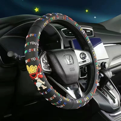 Steering wheel cover | Steering Wheel Cover Car - super-b-black-38cm