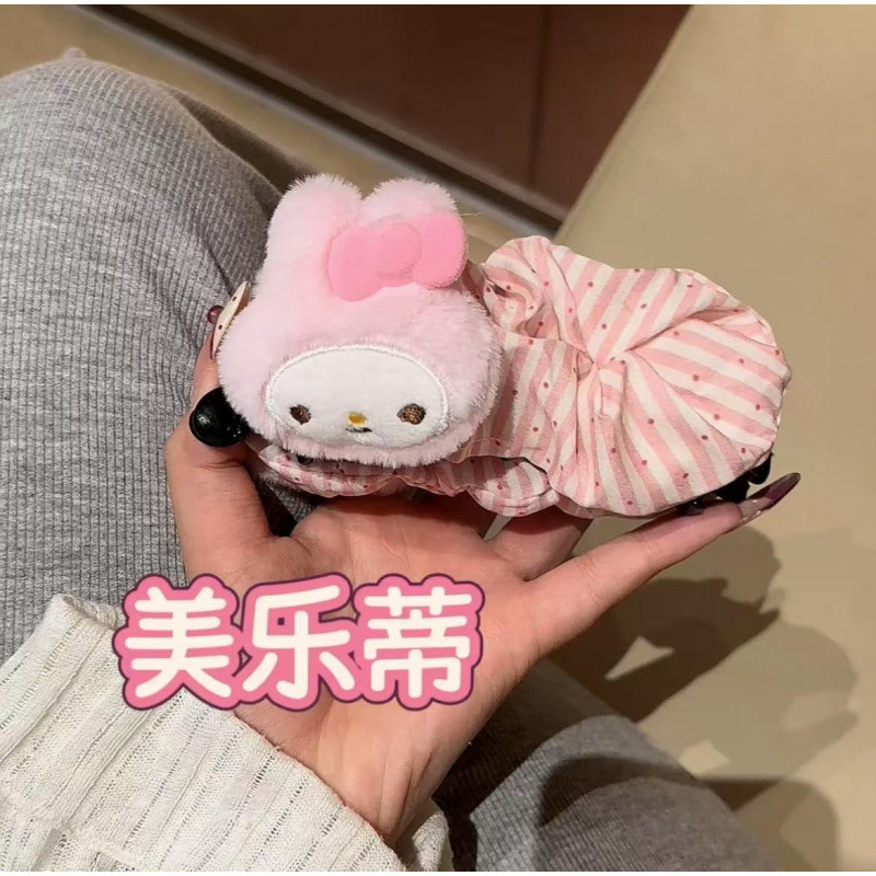 可爱波点大号米菲兔巨显发量香蕉夹后脑勺盘发百搭少女发饰|undefined
