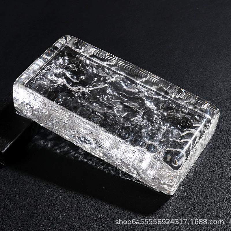 Красочная интернет-знаменитость стеклянная перегородка из кирпича ультра-белая прозрачная ледяная кристаллическая перегородка из цельного стекла, прямая продажа с фабрики