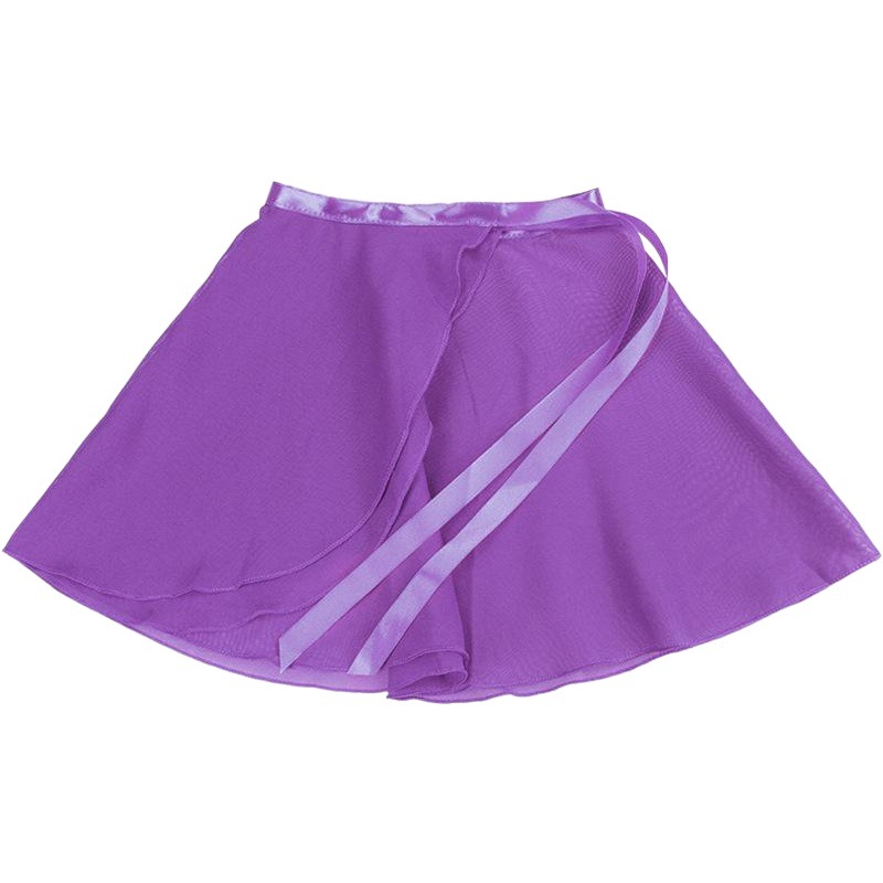 Ropa de baile para niños ropa de práctica para niñas falda de gasa de ballet delantal de rendimiento para adultos falda de media longitud rosa