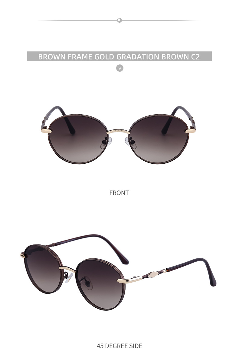 Oval Frame Sunglasses For Men And Women Retro Style Eyewear_voghion.com