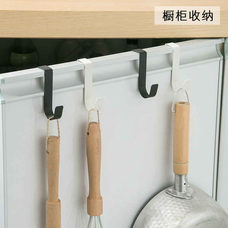 Gancho para puerta de armario de acero inoxidable 2F, gancho para puerta de cocina sin taladro, gancho para ropa de dormitorio, gancho para puerta de armario.