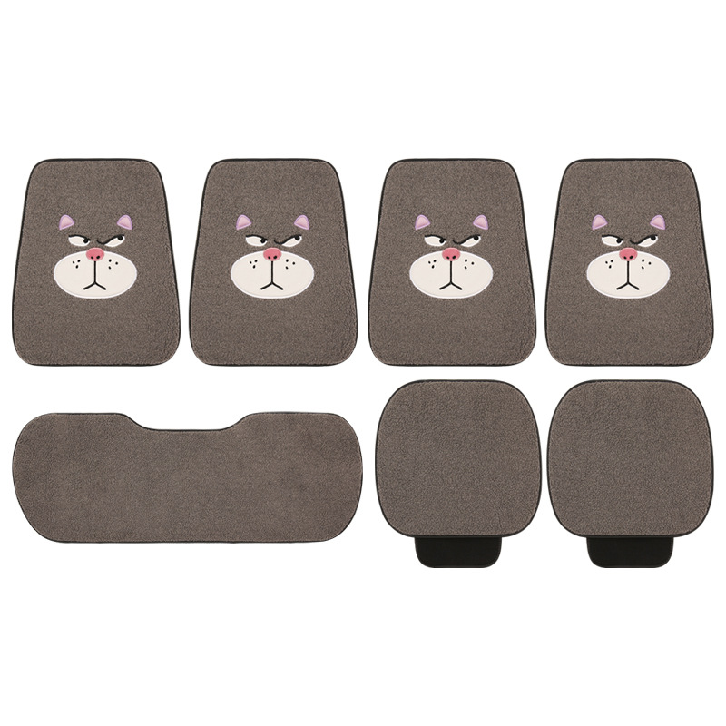 (2개) CHERY ICAR 03 GEELY PLANTRONICS DIHAO XINGRUI를위한 따뜻한 겨울 플러시 루시퍼 카시트 쿠션