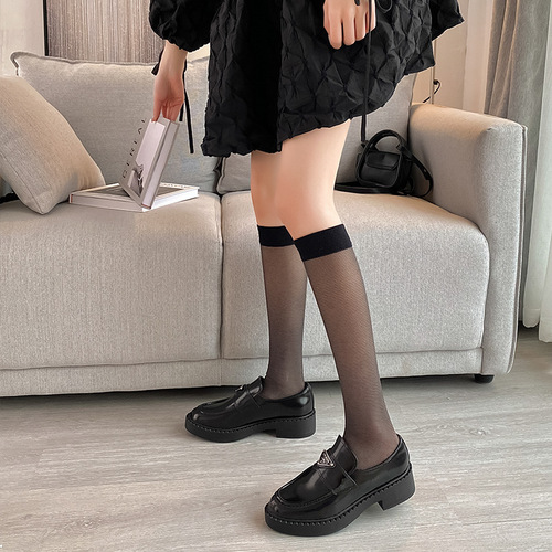 Socks for women spring and summer Cassia calf socks transparent thin trendy ins Japanese sweet girl JK Lolita stockings wholesale
