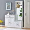 Shoe cabinet mirror household Doorway Clothes hanger modern Simplicity Vestibular Ark Locker combination Lockers Entrance cabinet