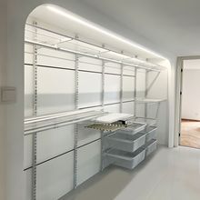 金属衣柜定 制步入式衣帽间壁挂卧室衣架diy设计整体组合衣帽间