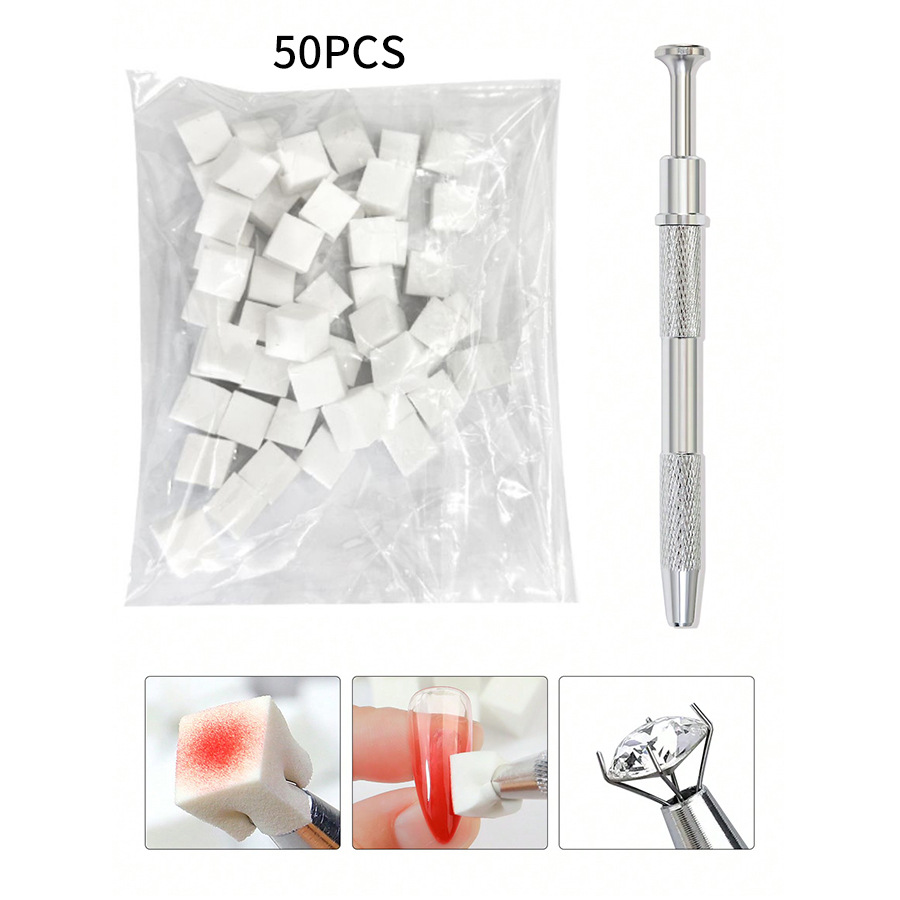 esponja 1cm mini tofu pieza de manicura esponja gradiente pegamento de pegamento especial para el blush cuadrado pequeño agarrar lápiz de agarre