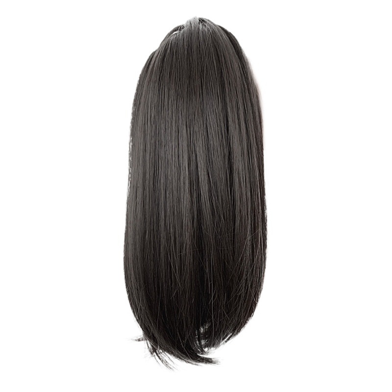 Peluca Cola de Caballo hembra Clip-en corto hebilla interior Cola de Caballo falsa Internet celebridad micro-roll Cola de Caballo mullida simulación pelo cola de caballo al por mayor